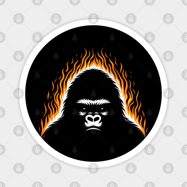 Inferno Ape Tee Magnet by MakerMind8.2